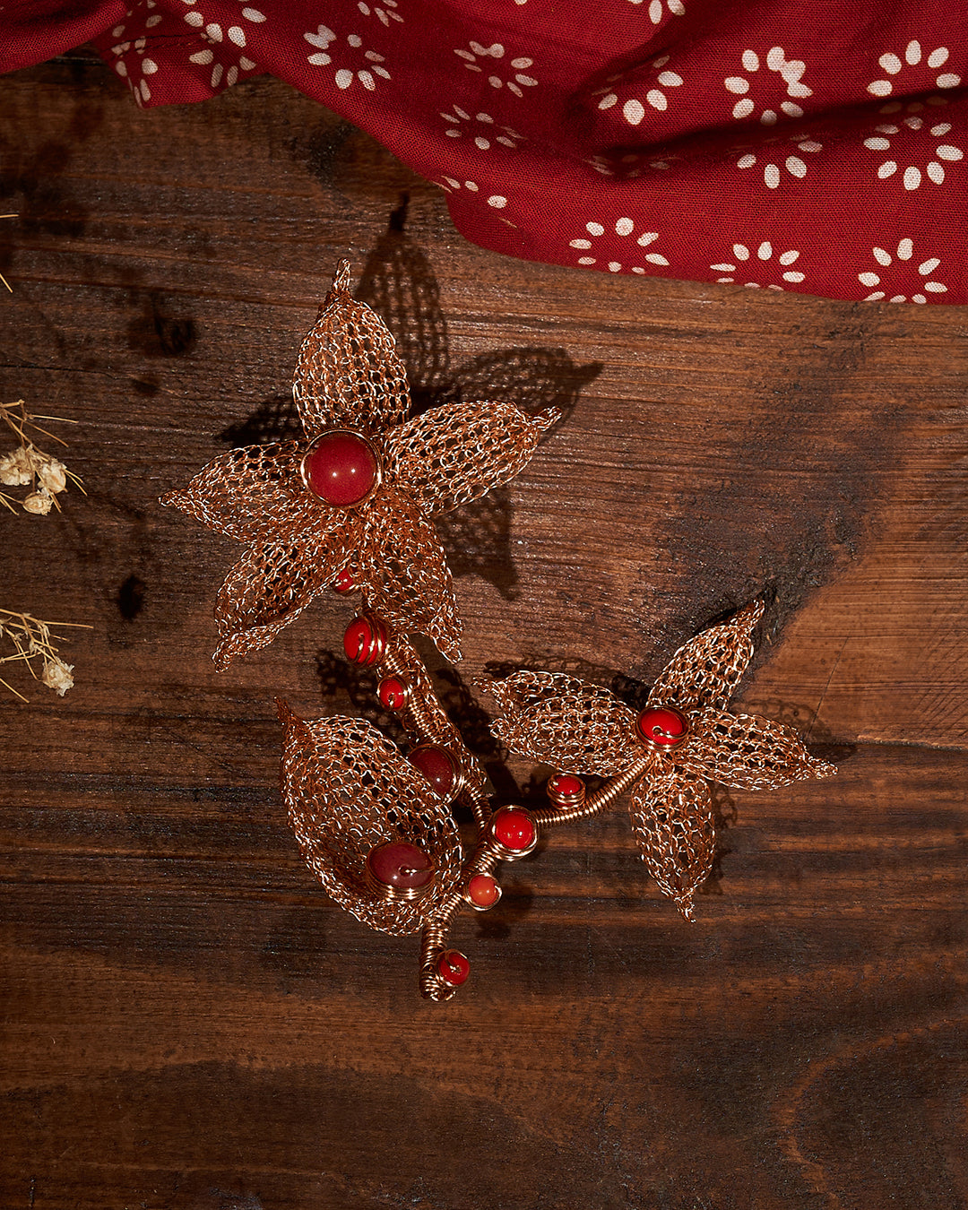 Lakshmi Rosegold Brooch