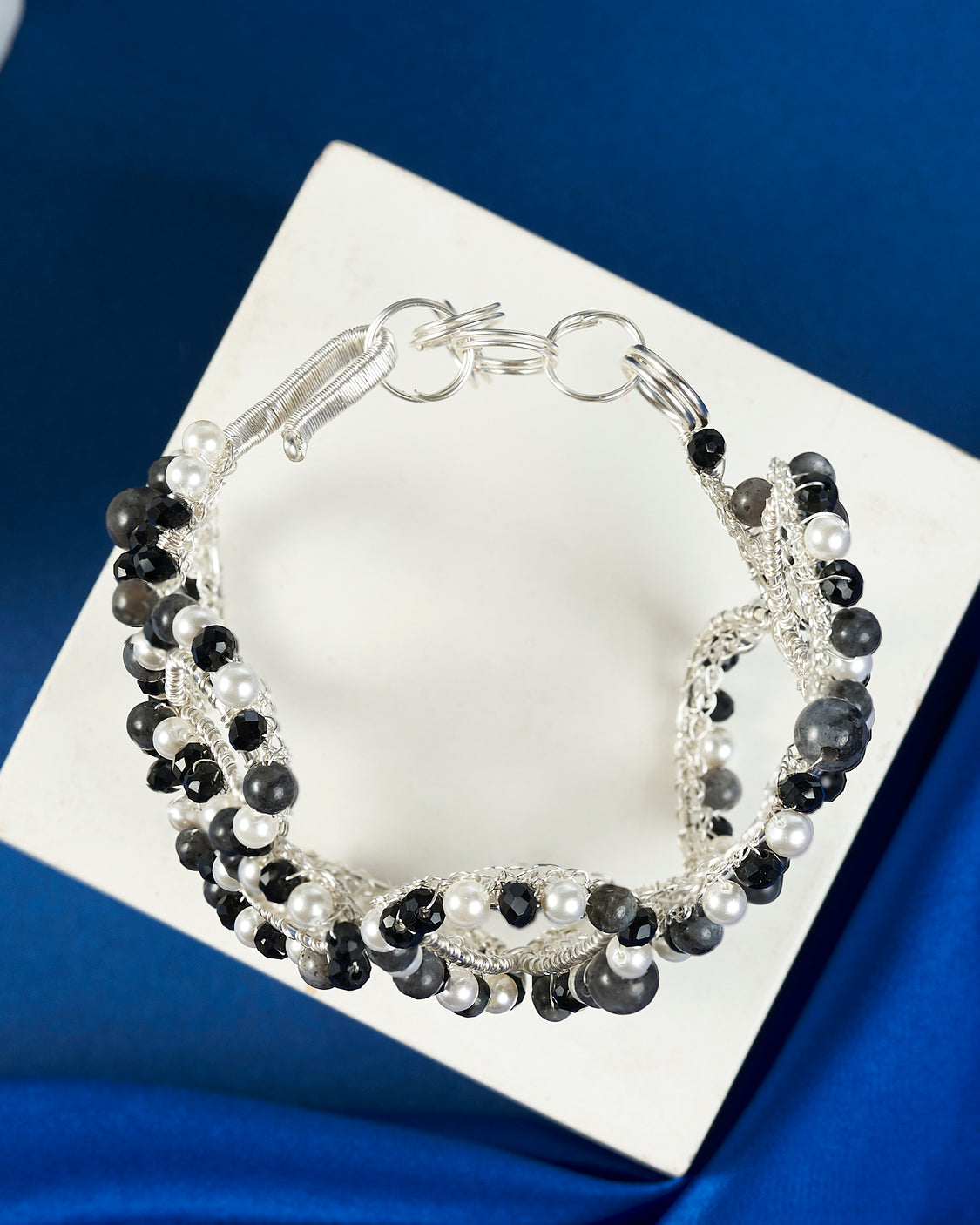 Seraphina Silver Bangle