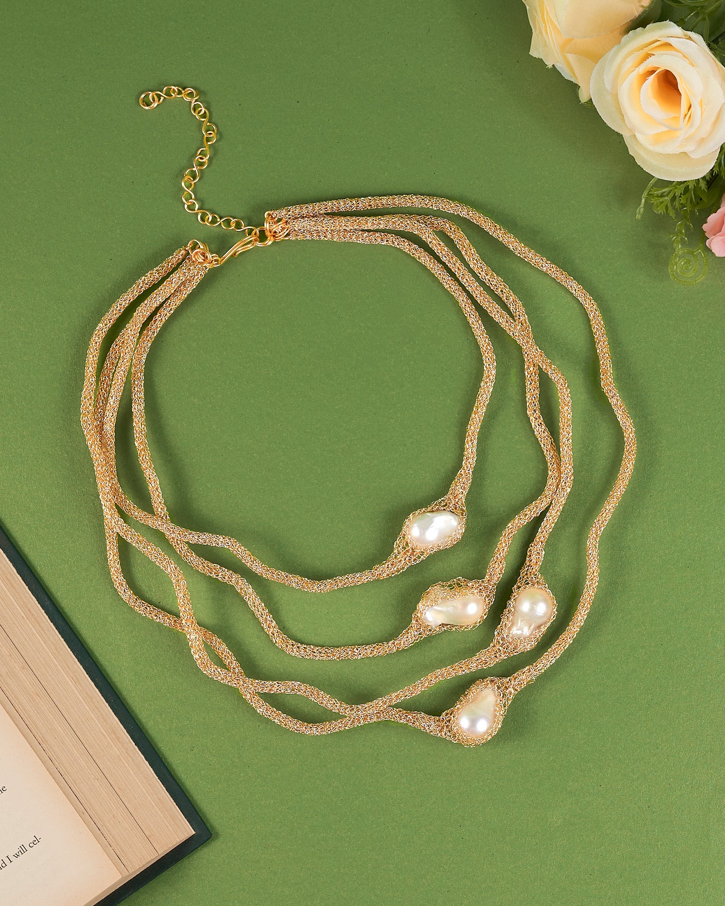 Candela Pearl Gold Necklace