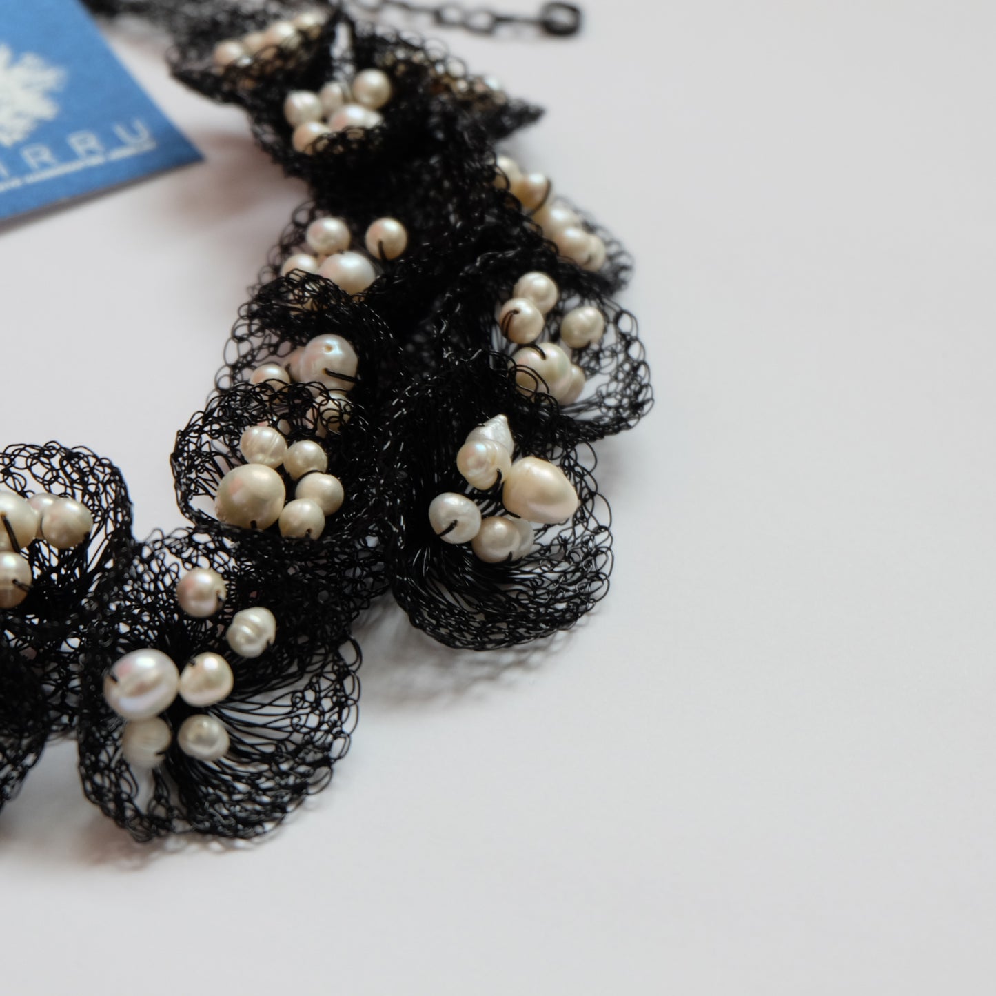 ADAMMA CROCHET PEARL BLACK