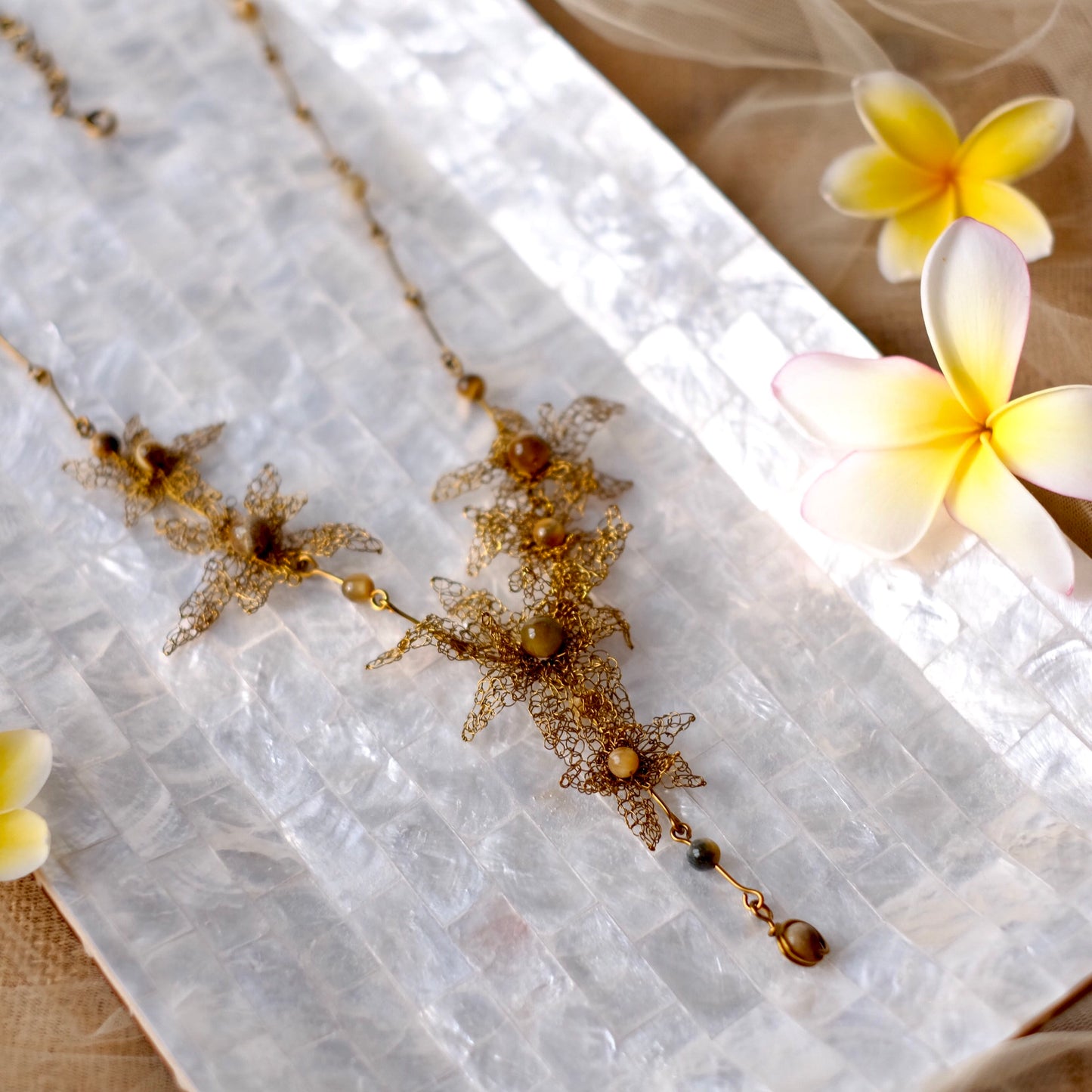 CANANGA NECKLACE TIGER EYE GM