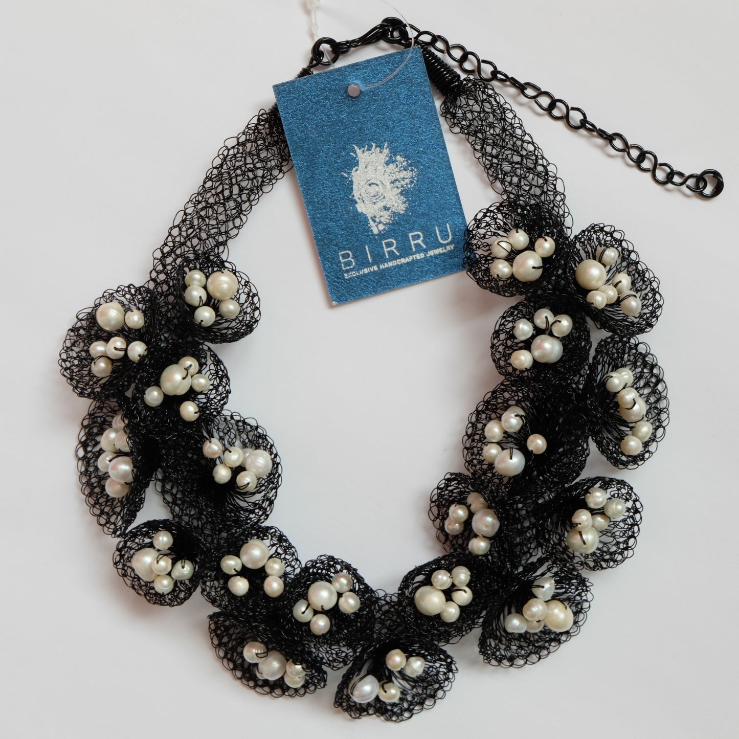 ADAMMA CROCHET PEARL BLACK