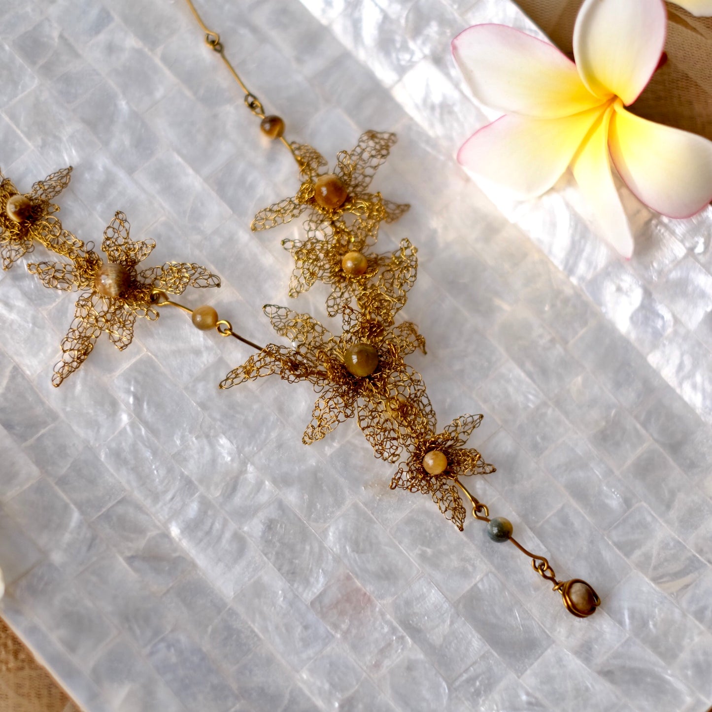 CANANGA NECKLACE TIGER EYE GM