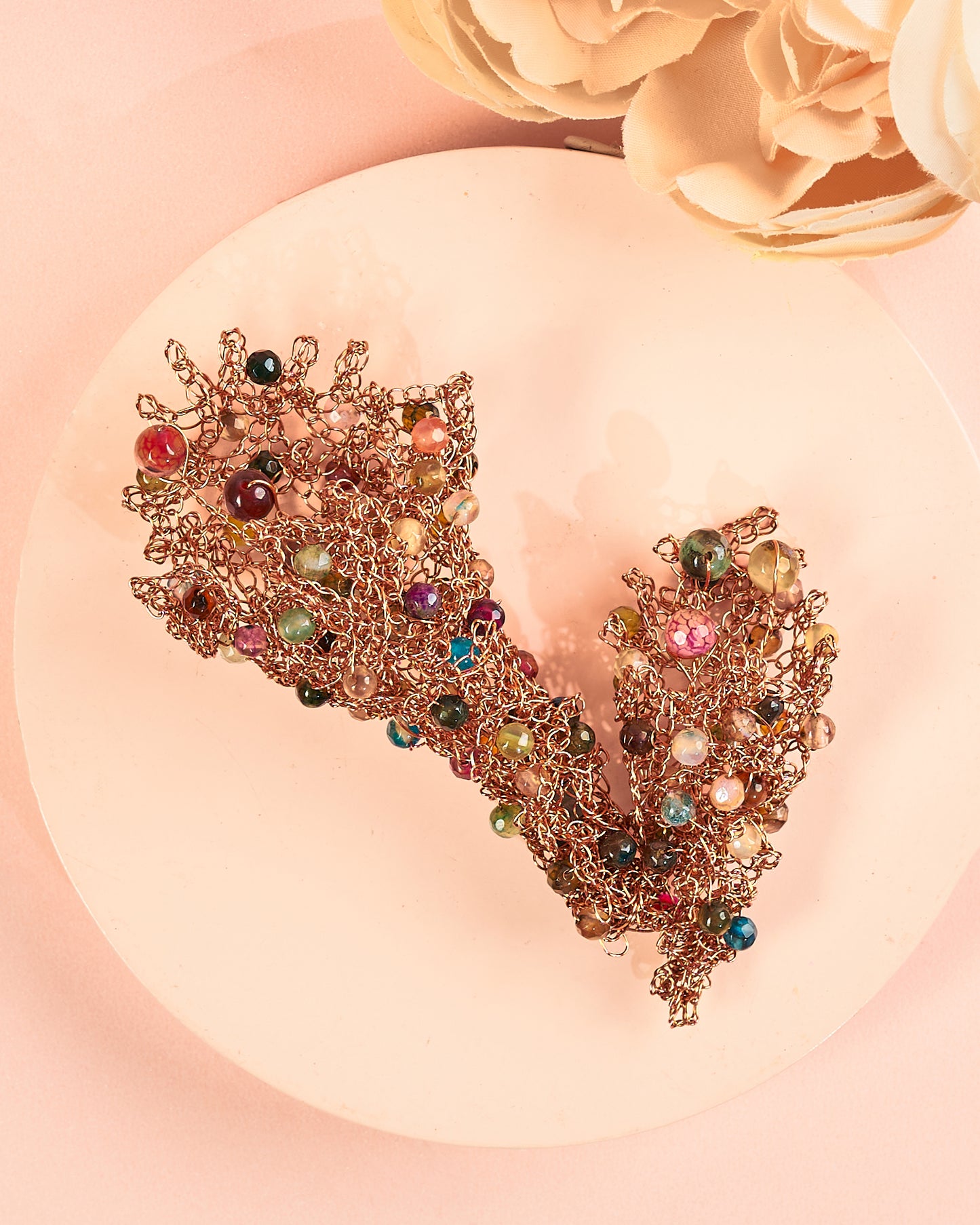 Rasi Rose Gold Brooch