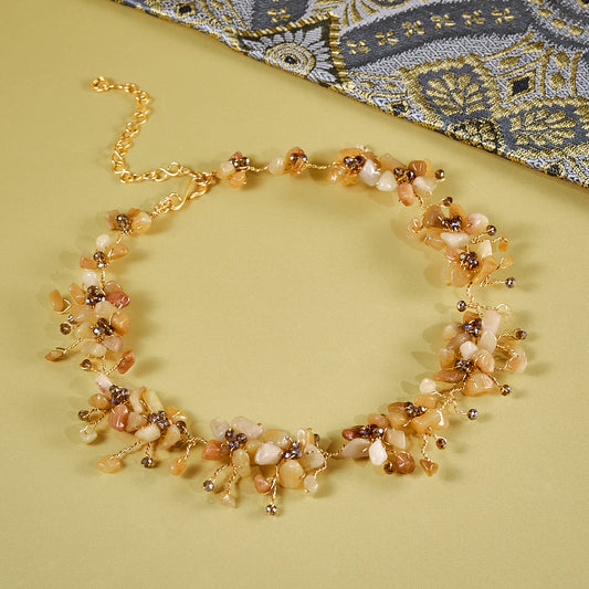 Amber Daffodil Necklace