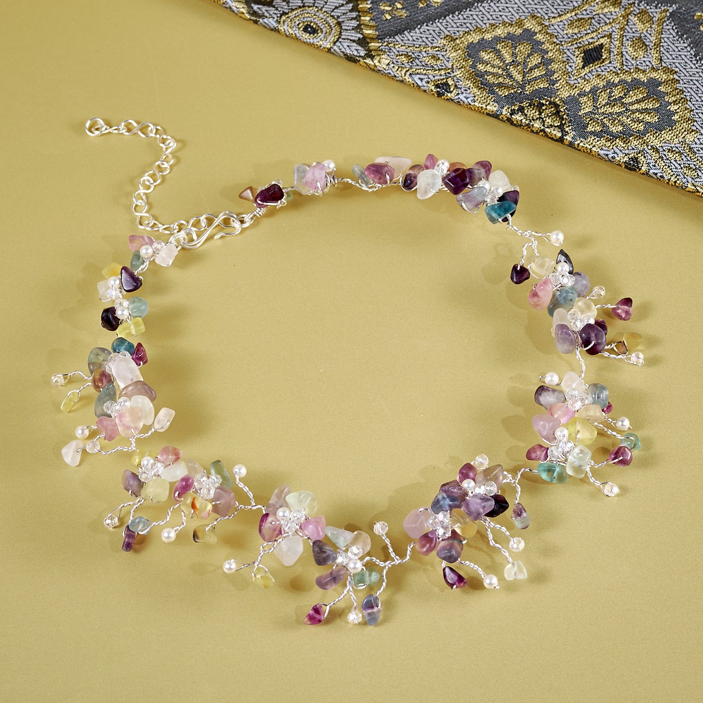 Flourite Daffodil Necklace