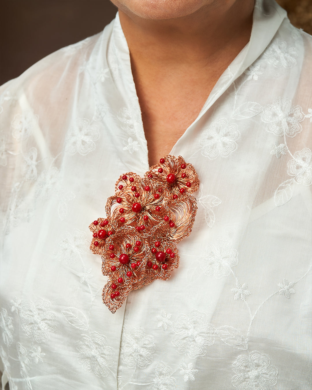 Puspita Rosegold Brooch