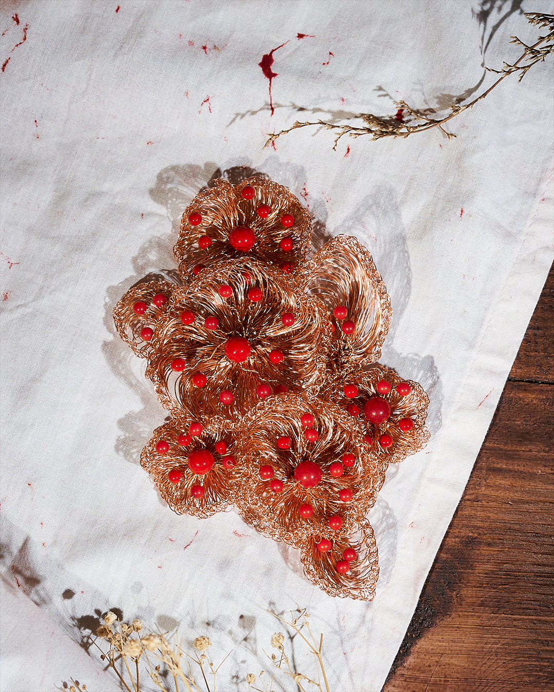 Puspita Rosegold Brooch