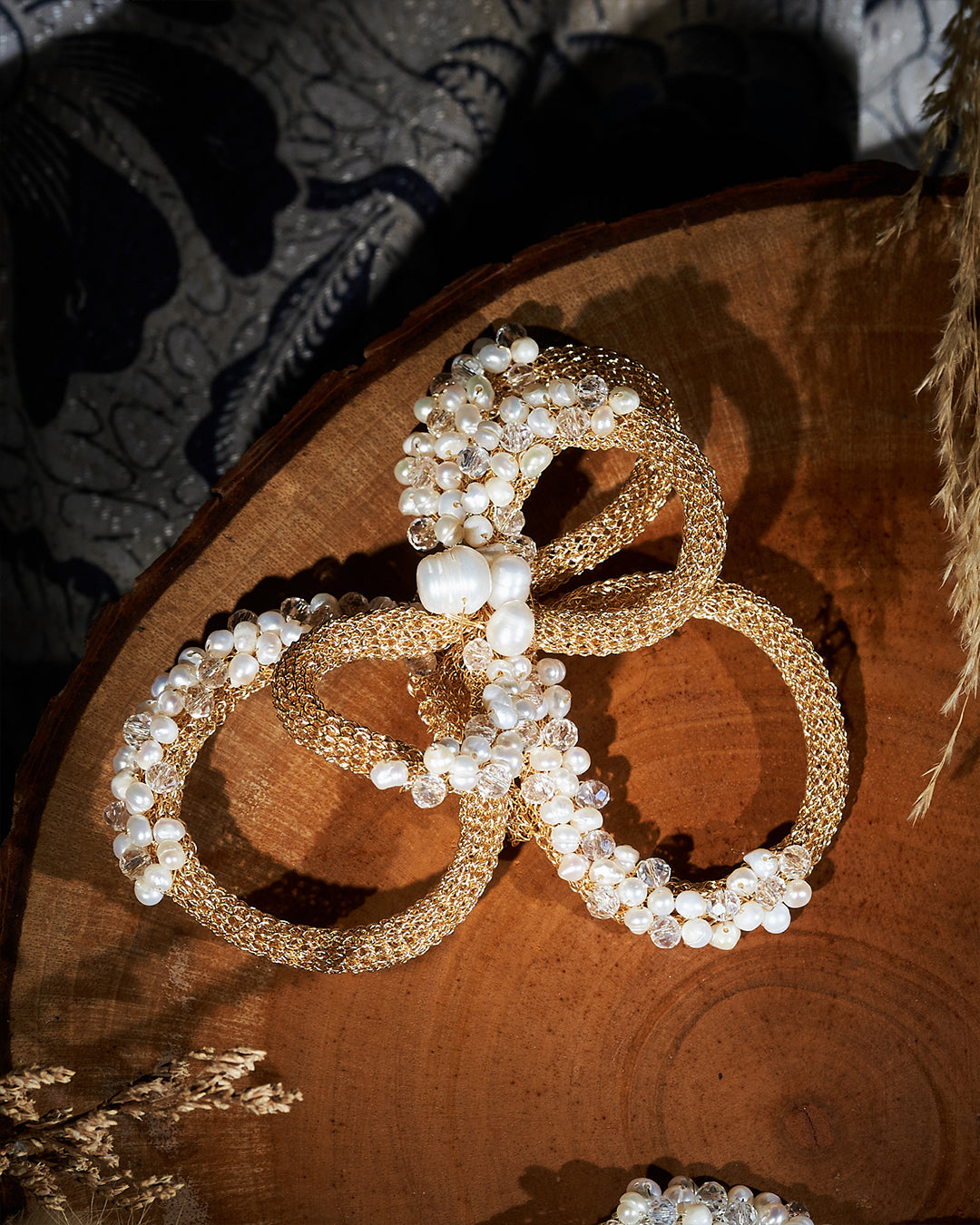 Cempaka Pearl Gold Brooch