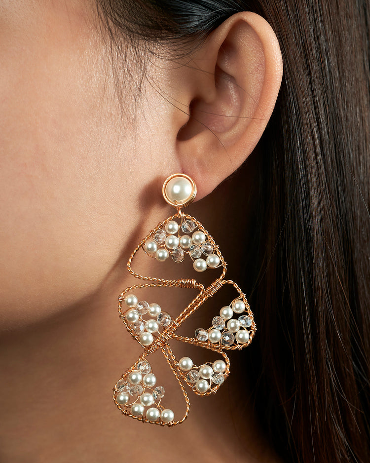 Mozaic Gold Earrings