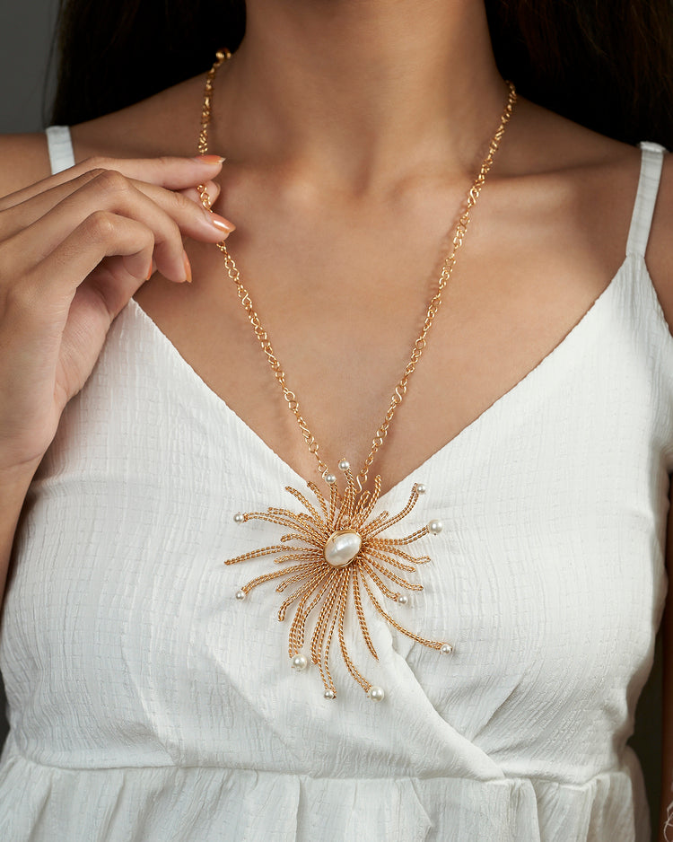 Flare Gold Necklace