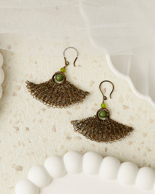 Dreamy Lyra Earring Green GM