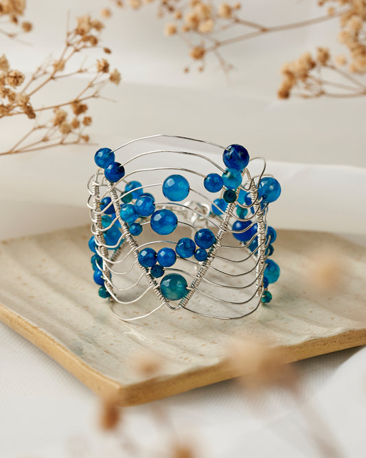 Dreamy Orion Bangle Blue Silver