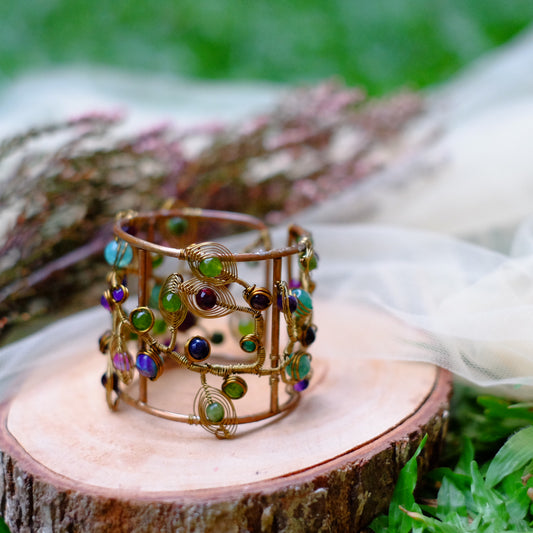 MAXI SOPHIA BANGLE GREEN PURPLE GM
