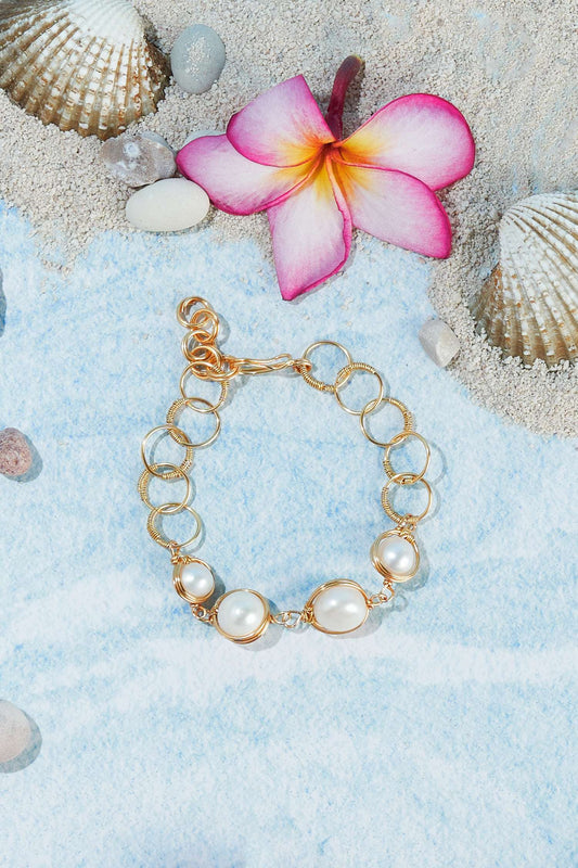 Lisbon pearl gold bracelet (10)