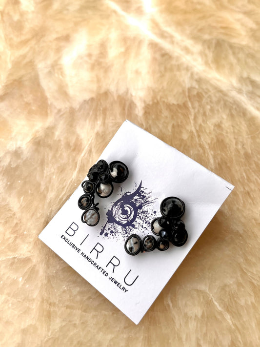 SPARKLING KLADIA EARRINGS BLACK