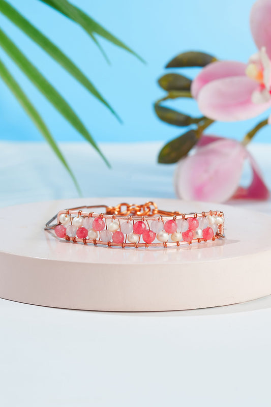 Como pink pearl rg bracelet (9)