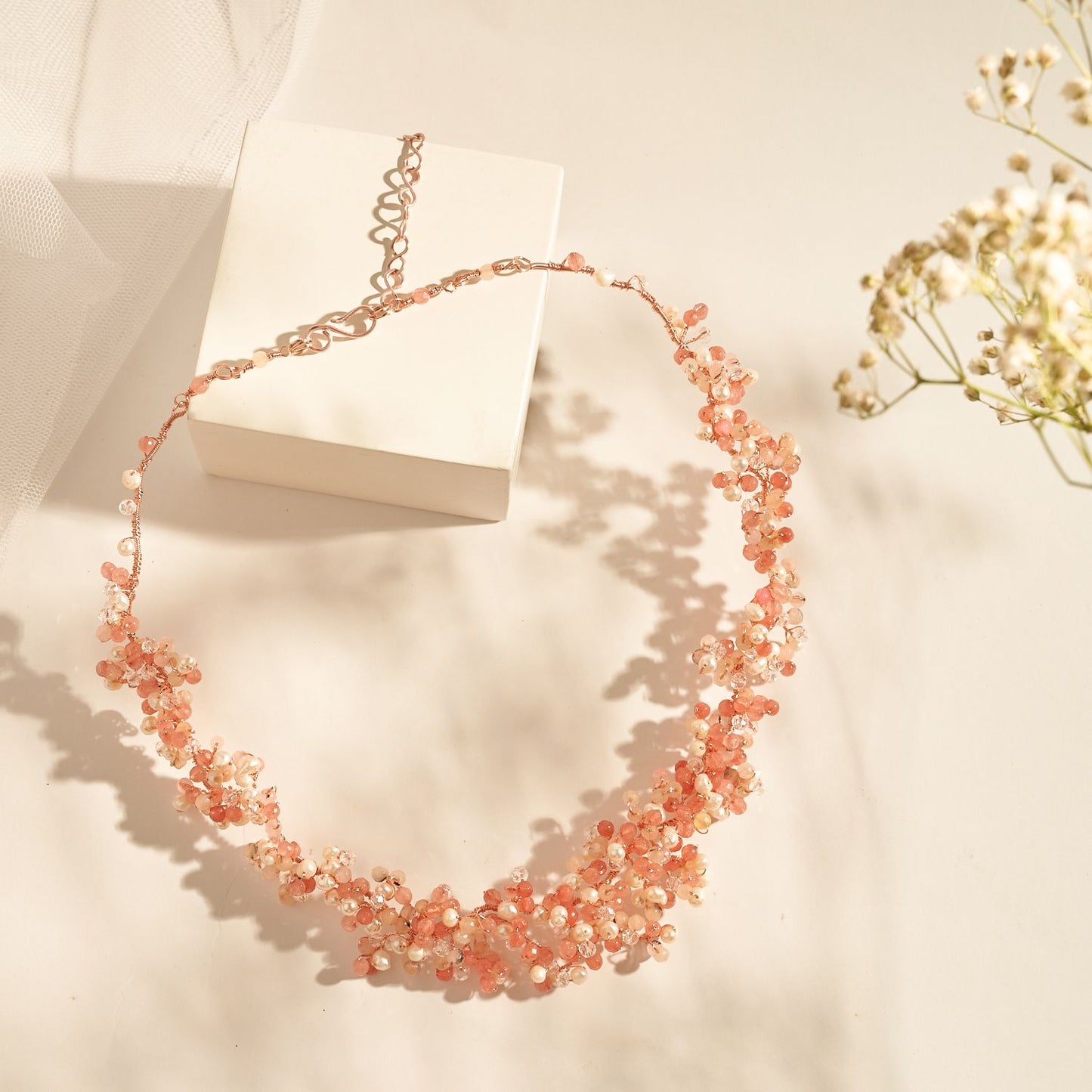 Baby breath choker pink RG